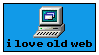 I love old web, with a win95 icon of a desktop computer