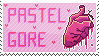 Pastel Gore, in bright pink with an anatomical heart